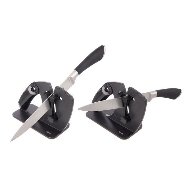 Ostřič nožů V s rukojetí 2v1