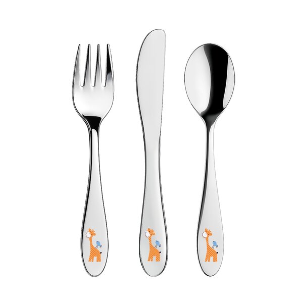 Jídelní dětský příbor ŽIRAFA 3 díly
