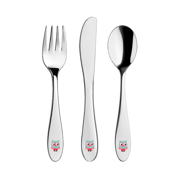 Jídelní dětský příbor SOVA 3 díly