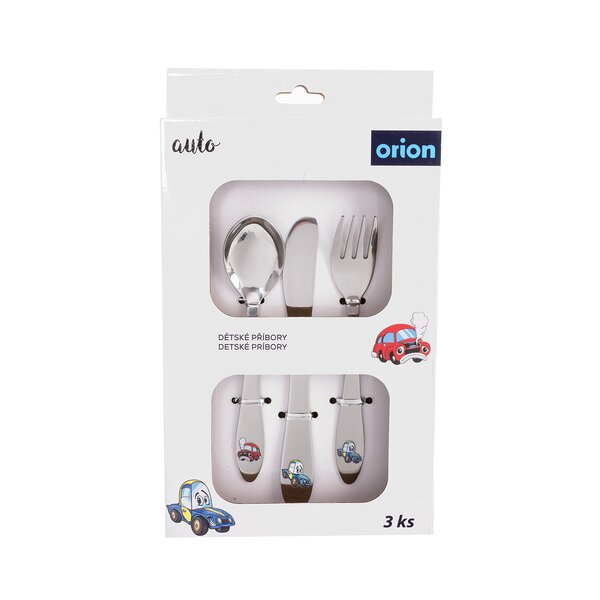 Jídelní dětský příbor AUTO 3 díly