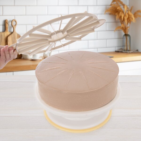 Šablona na označení řezů dortu oboustranná 10/12