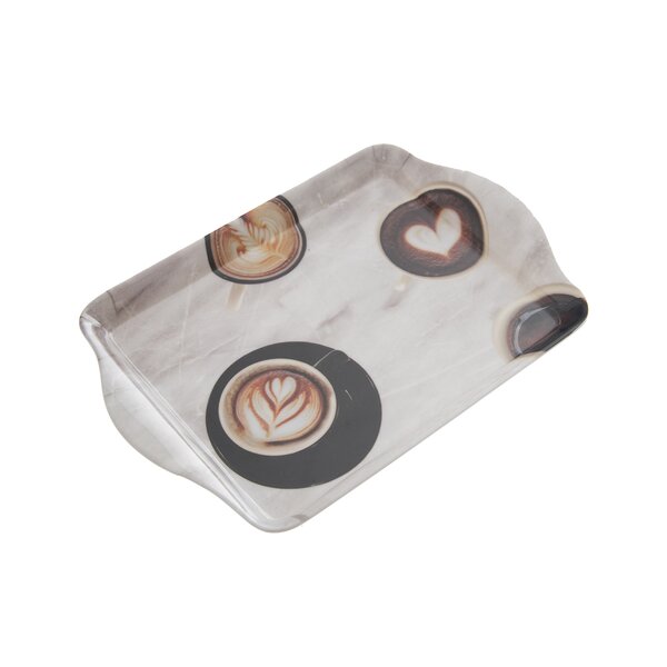 Servírovací tác káva 21,5x14,5 cm