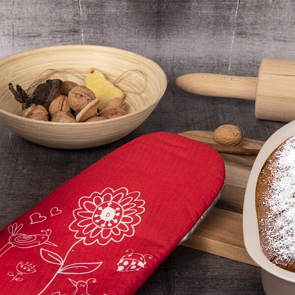 Kuchyňská chňapka s magnetem KVĚT