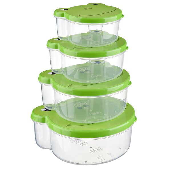 Svačinový box žabka 4 ks