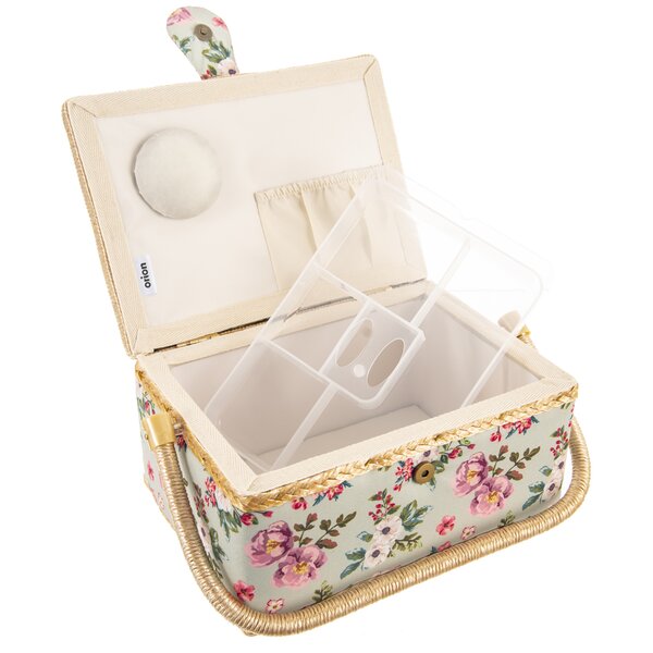 Kazeta na šití KVĚT 24x18x13 cm