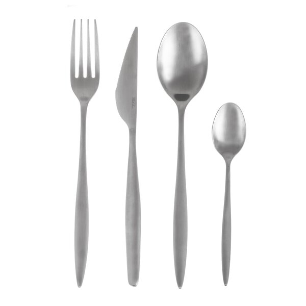 Jídelní příbory Matt silver 24 dílů