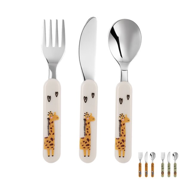 Jídelní dětský příbor zoo 3 ks