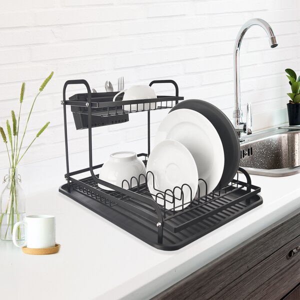 Odkapávač na nádobí RADKA s podnosem 2 patra