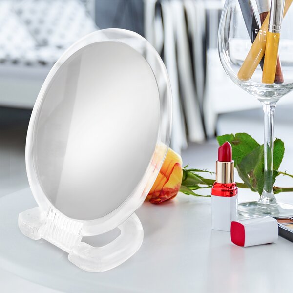 Kosmetické zrcátko se stojánkem pr. 15 cm  