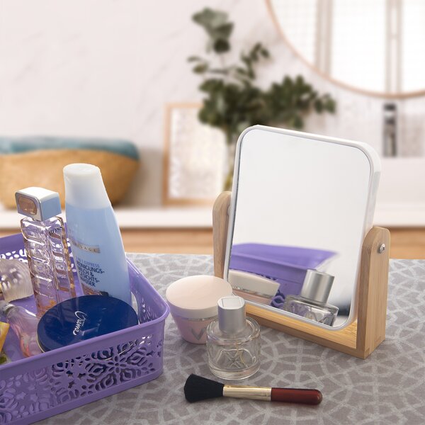 Kosmetické zrcátko WHITNEY se stojánkem 18x20 cm