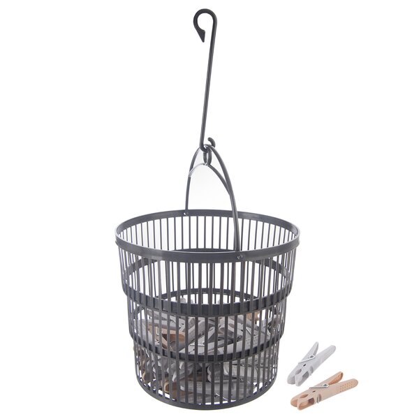 Prádelní kolíčky v košíku 50 ks