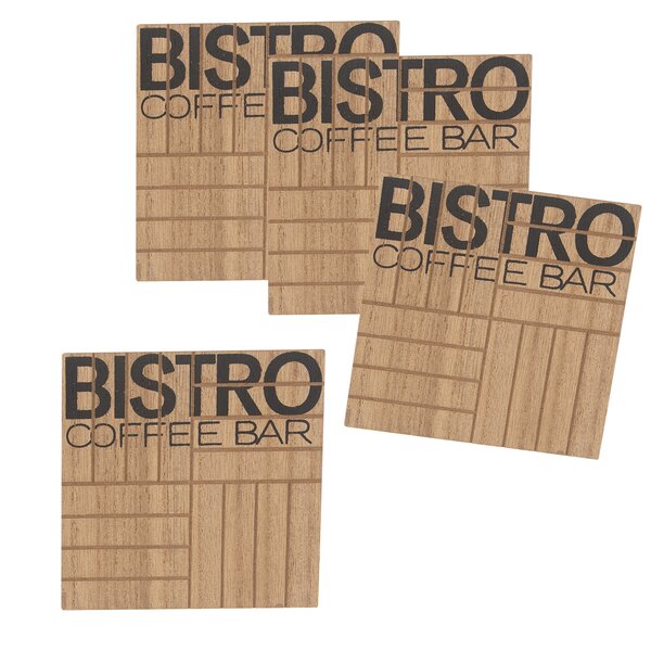 Podtácek Bistro se stojanem 4 ks