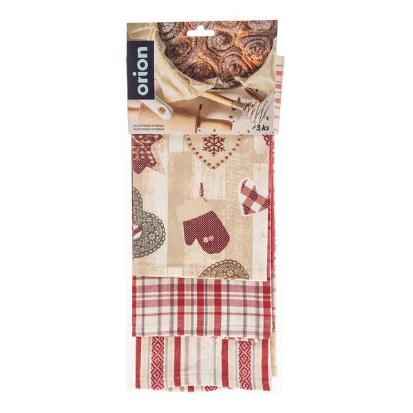 Kuchyňská utěrka SRDCE 3 ks