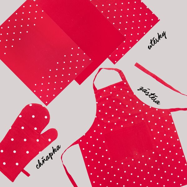 Kuchyňská utěrka TEČKA 3 ks