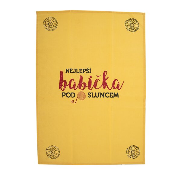 Kuchyňská utěrka NEJLEPŠÍ BABIČKA 3 ks