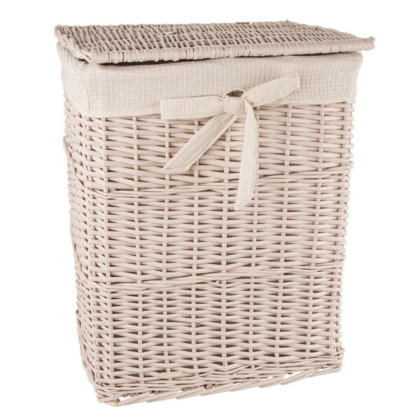 Prádelní koš s víkem béžový