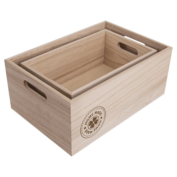 Dekorativní bedýnka HOME MADE 31x21x13 cm