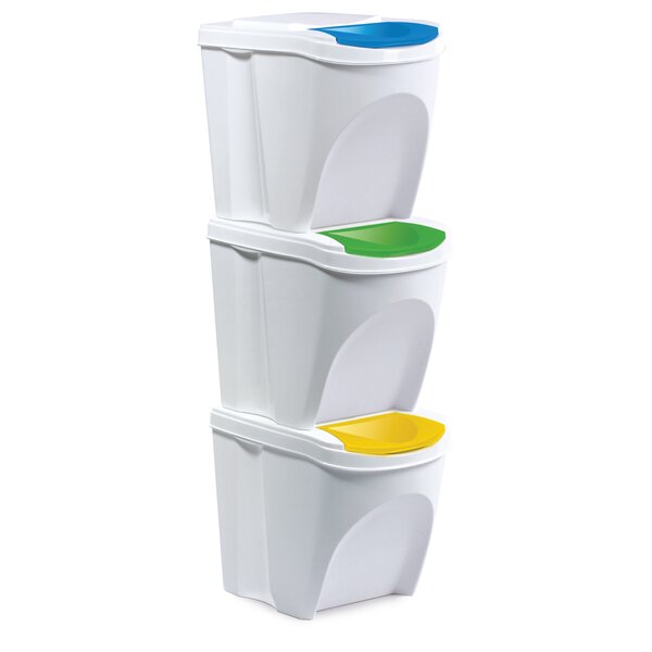 Odpadkový koš na tříděný odpad Sort 3x21 l