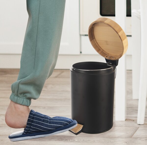 Odpadkový koš BLACK 3 l