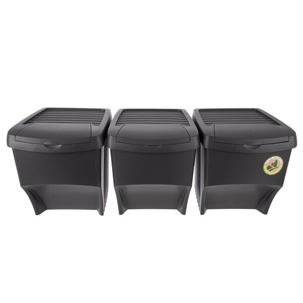 Odpadkový koš na tříděný odpad 3x22 l