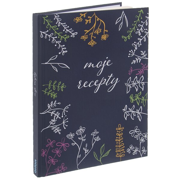 Kniha na recepty LOUKA modrá