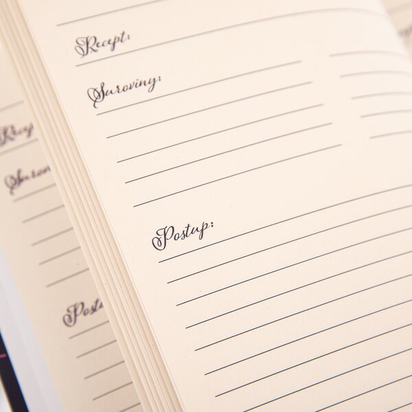 Kniha na recepty LOUKA modrá