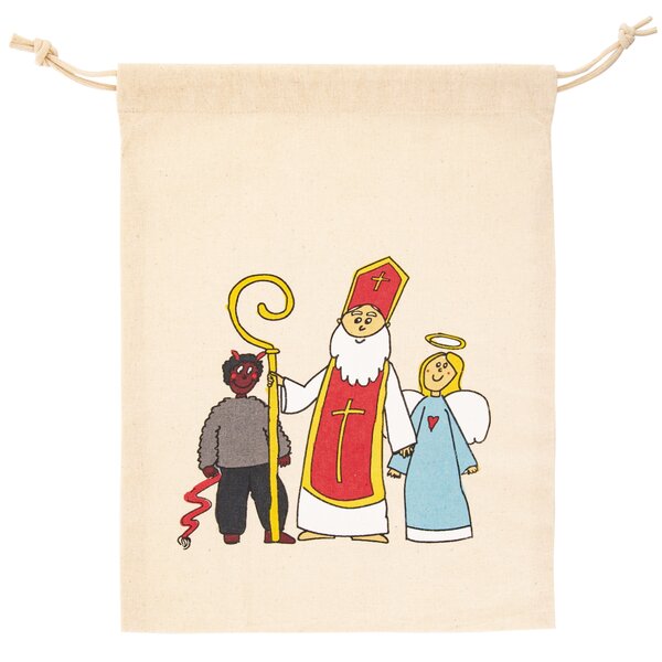 Zatahovací sáček Mikuláš 35x26 cm