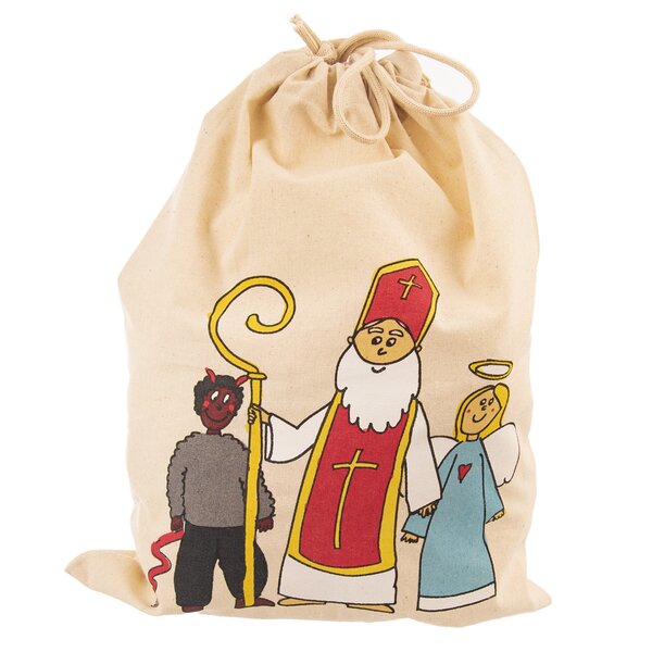 Zatahovací sáček Mikuláš 35x26 cm