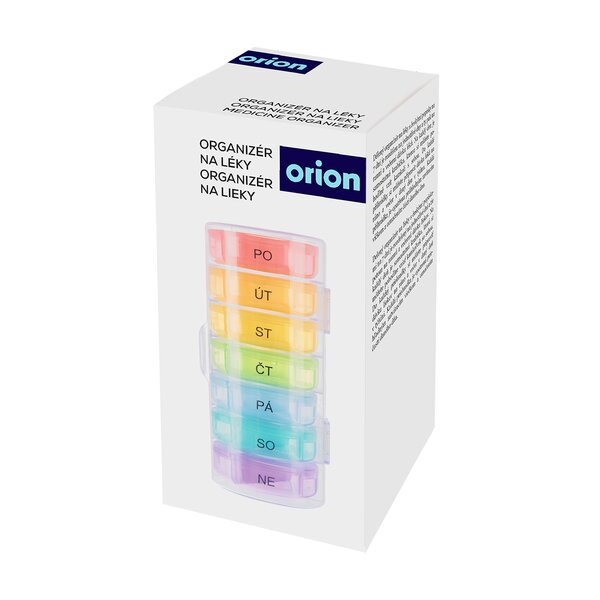 Organizér na léky týdenní 2 sekce s obalem