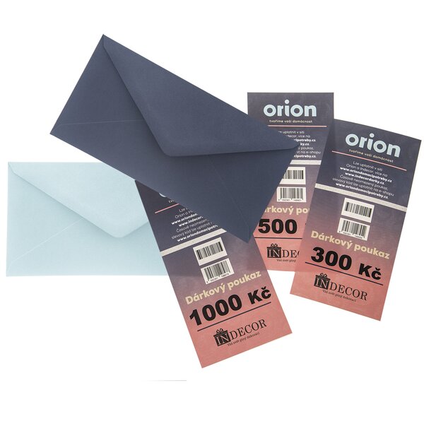 Dárkový poukaz Orion/Indecor 500 Kč