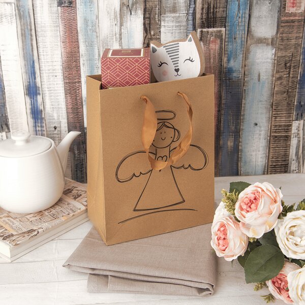 Dárková taška ANDĚL 18x10x23 cm