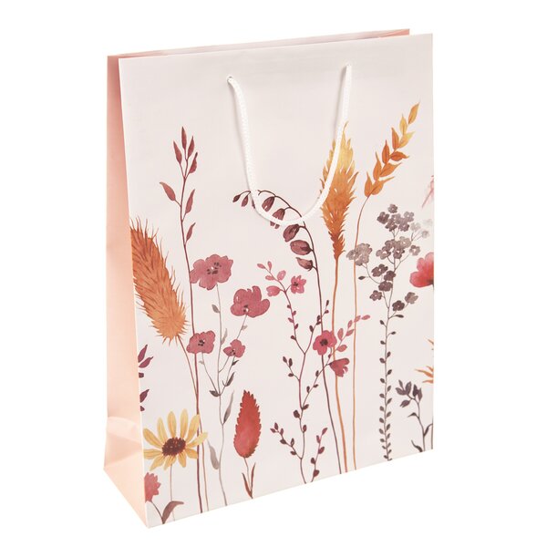 Dárková taška květy 25x8,5x34 cm