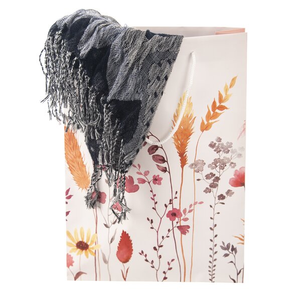 Dárková taška květy 25x8,5x34 cm