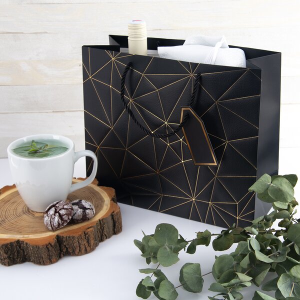 Dárková taška mřížka 31x12x26 cm