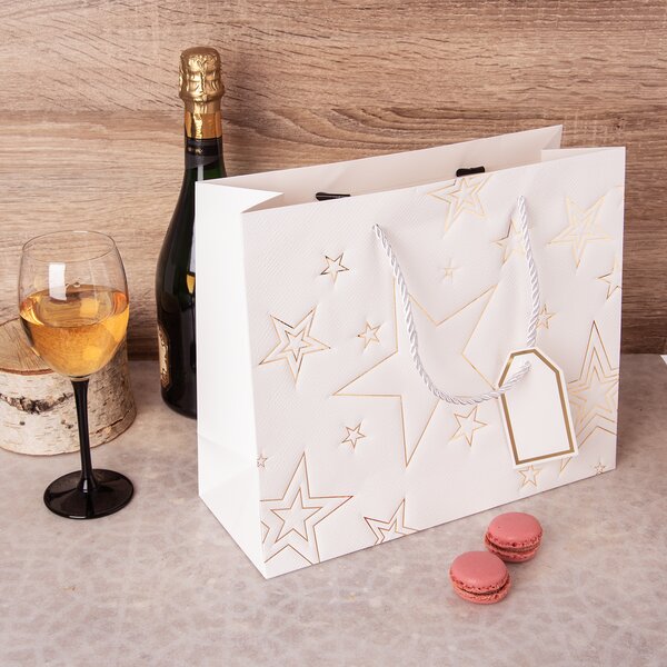 Dárková taška hvězda 31x12x26 cm