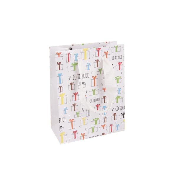 Dárková taška Co to bude 14x7x18 cm 