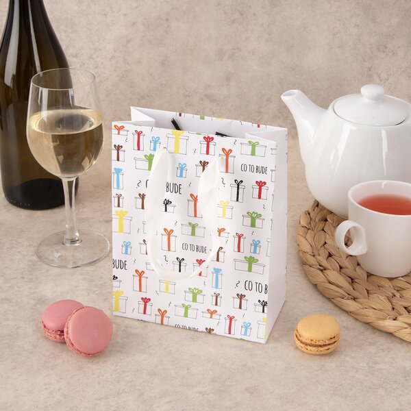 Dárková taška Co to bude 14x7x18 cm 