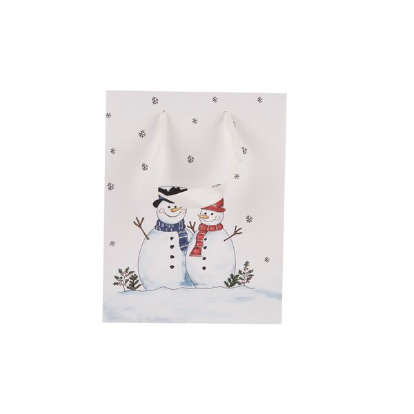 Dárková taška SNĚHULÁK 14x7x18 cm