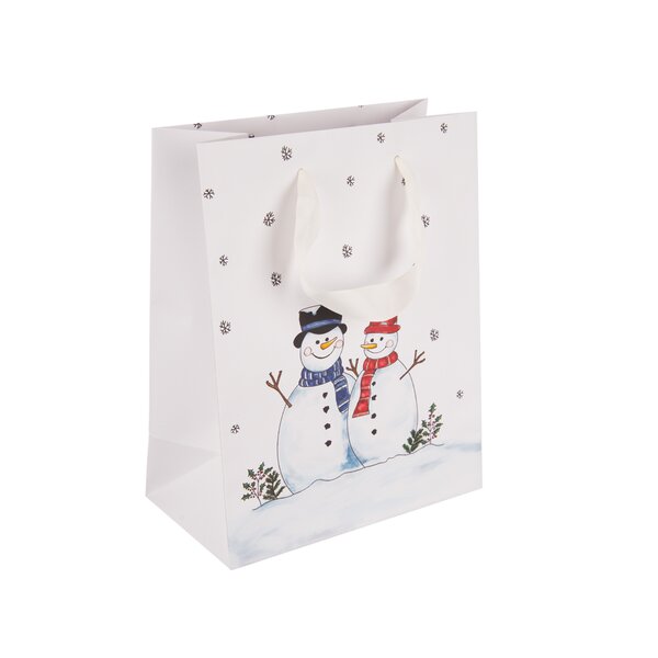 Dárková taška SNĚHULÁK 18x10x23 cm