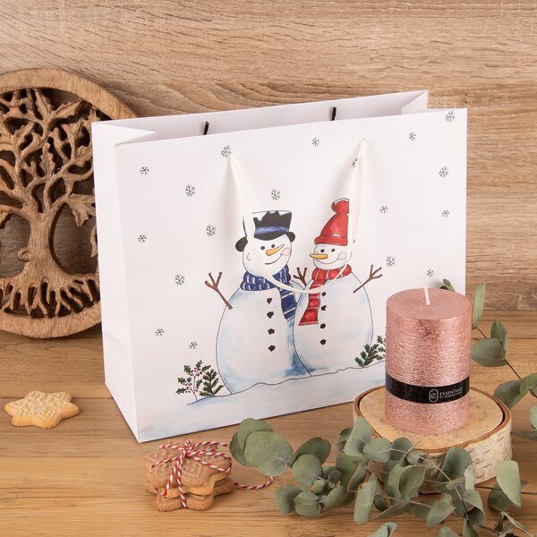 Dárková taška SNĚHULÁK 32x12x26 cm