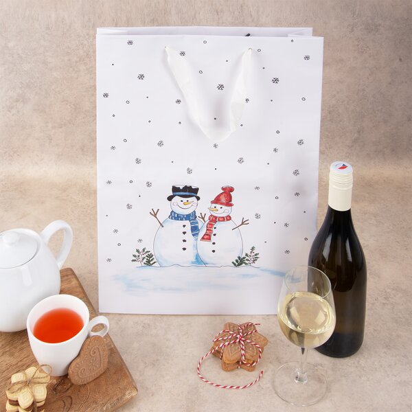 Dárková taška SNĚHULÁK 32,5x10x45,5 cm