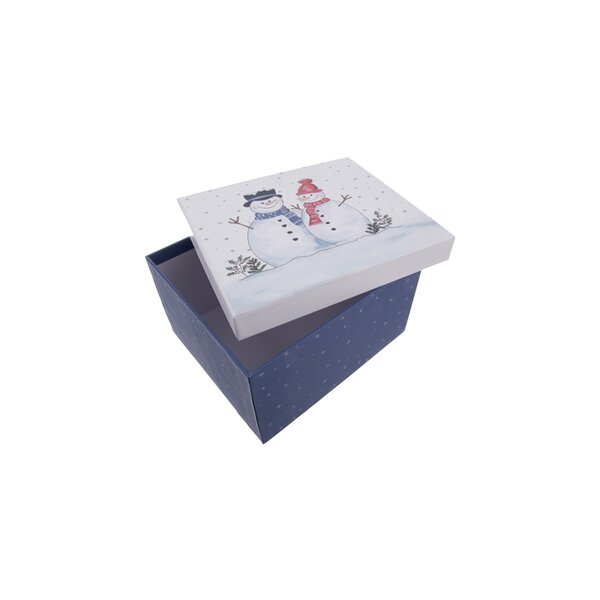 Dárková krabice SNĚHULÁK 21x18,5x11,5 cm