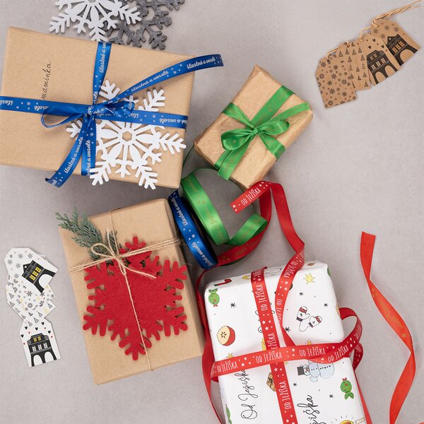 Vánoční stuha Od Ježíška 25 m