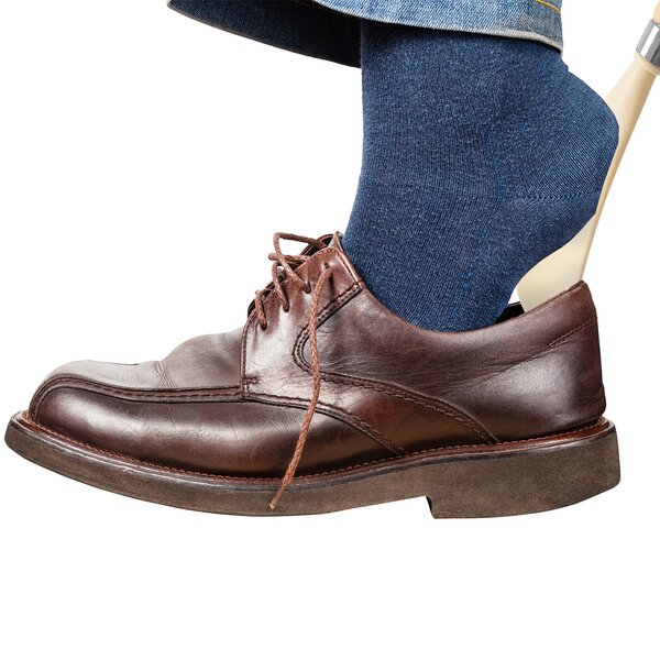 Obouvací lžíce na boty se škrabátkem