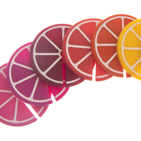 Rozlišovač na sklenice citrusy 8 ks