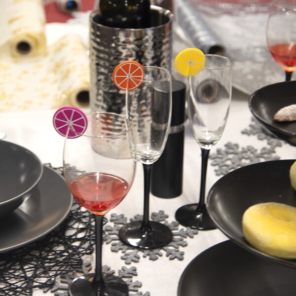 Rozlišovač na sklenice citrusy 8 ks