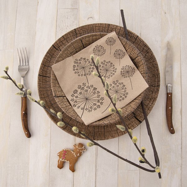 Servírovací ubrousky Pampelišky