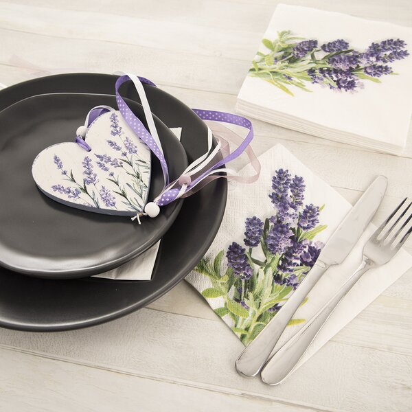 Servírovací ubrousky levandule