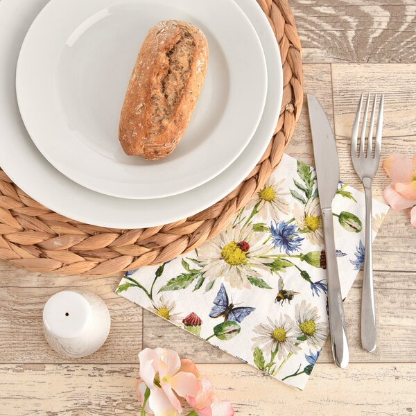 Servírovací ubrousky jarní květy