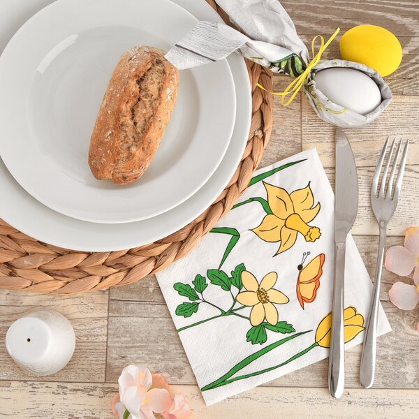 Servírovací ubrousky jarní louka